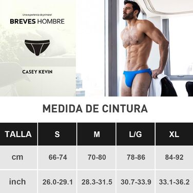 Танга чоловічі Casey Kevin, бавовна, дихаючі, чорний, білий, червоний, синій (S-K5)