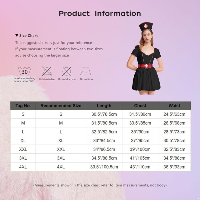 Костюм медсестри Freebily: сексуальний набір для косплею, карнавалу та Хелловіну. Білий комплект, babydoll, нічна сорочка, XXL