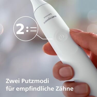 Електрична сонічна зубна щітка Philips Sonicare 4100 (HX3683/33) для дорослих, біла, з насадкою Optimal White, дорожнім футляром та USB-зарядним пристроєм