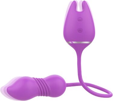 Вібраційний Яйцевібратор - Інтимна іграшка для жінок, телескопічний дизайн