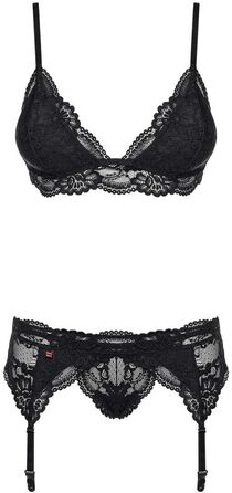 Комплект білизни Obsessive BH Set L/XL (1 шт.) чорного кольору (S-M)