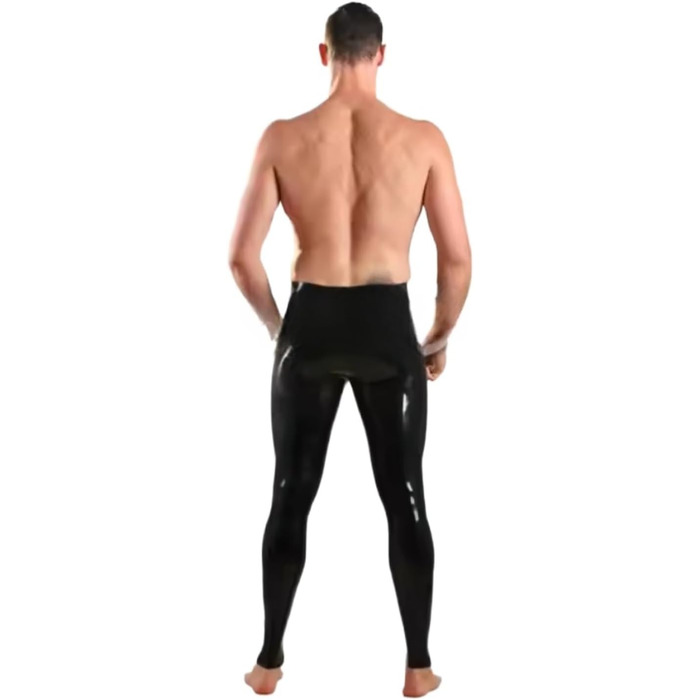 Чоловічі латексні штани VIYOLI, 0.4 мм, прозорі, без застібки-блискавки, XL