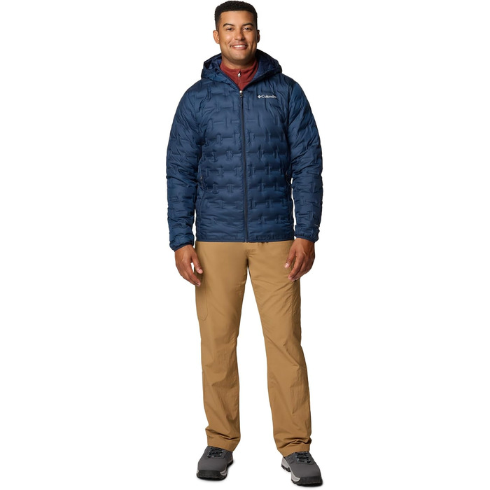 Чоловіча пухова куртка з капюшоном Columbia Delta Ridge™ II, темно-синя (Collegiate Navy), розмір L