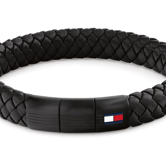 Чоловічий шкіряний браслет Tommy Hilfiger Jewelry Armband (Full Black) — стильний аксесуар з натуральної шкіри