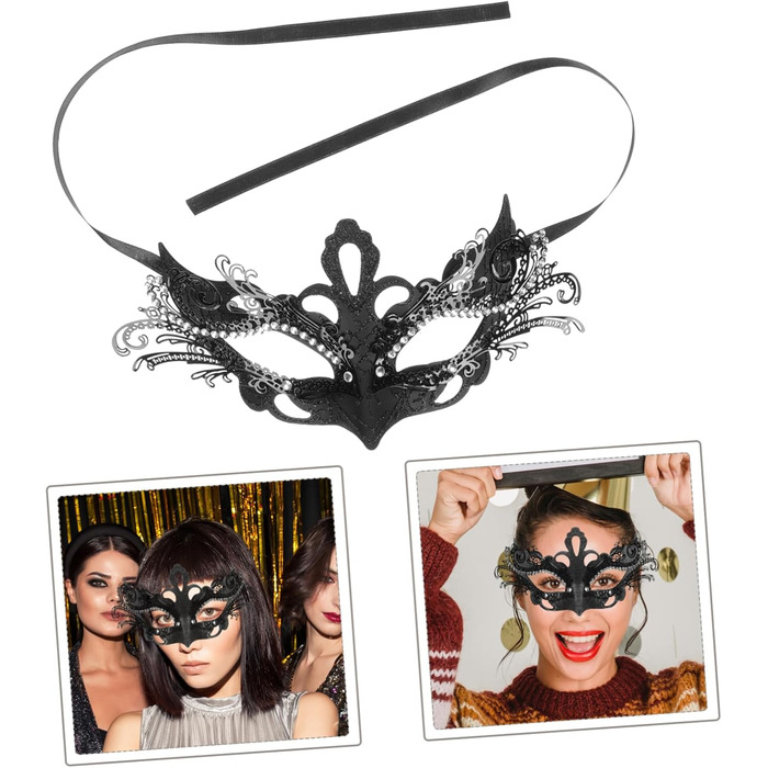 Маска на Хелловін Holibanna з 4-ма кульками: косплей, вечірка, маскарадна маска, аксесуар