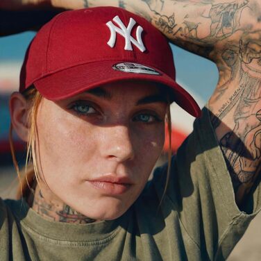 Кепка New Era New York Yankees League Essential 9forty Snapback, червона, універсальний розмір