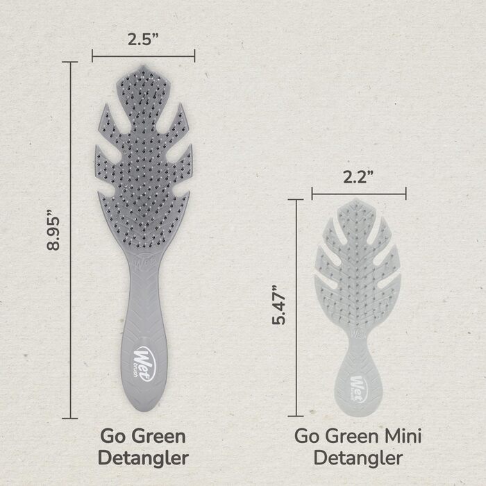Гребінець-розплутувач Wet Brush Go Green Detangler, екологічний (Plant Based), сірий — для всіх типів волосся