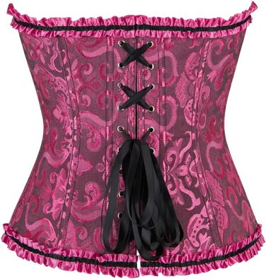 Корсет-топ KUOSE для великих розмірів (XS, чорний, рожевий) - фігурна білизна