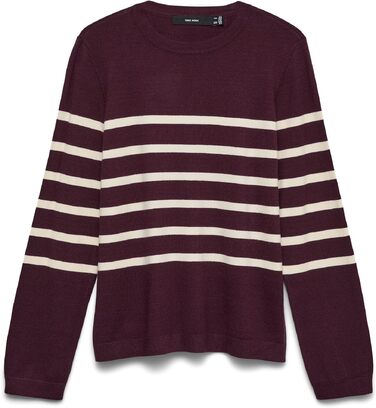 Жіночий в'язаний светр VERO MODA VMSABA, колір Winetasting, розмір S