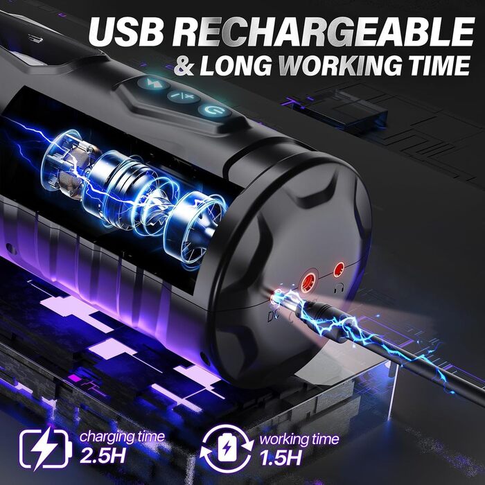 Іграшка для чоловіків Sumeber – 7 способів стимуляції, з ручкою та тримачем для телефону, автоматичне керування