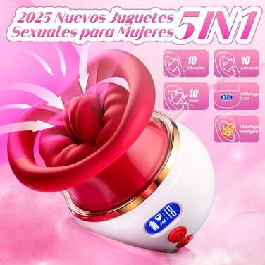 Вібратор для жінок 5-в-1 з LCD-дисплеєм, 10 режимів, вібратор клітора, G-точка, сосків, ануса. Іграшки для дорослих для пар