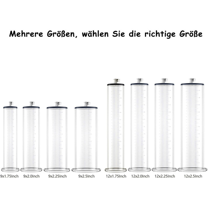Вакуумний насос для збільшення статевого члена з манометром, аксесуар для чоловіків, преміум-якість, м'який та гнучкий (22.9*4.4 см)