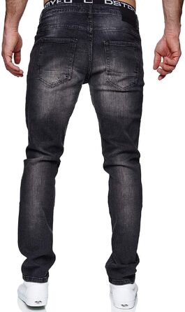 Чоловічі джинси MERISH Slim Fit з еластичного деніму, модель 1507, антрацит (42W / 34L)