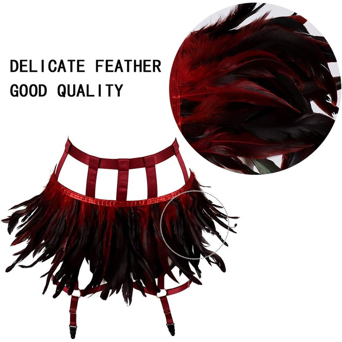 Жіночі мереживні набедрені стрічки, набедрені стрічки, пояс для шкарпеток, ремінь-підтяжки, готичний стиль, для клубів, вечірок, танців, фестивалів (білий, винний)