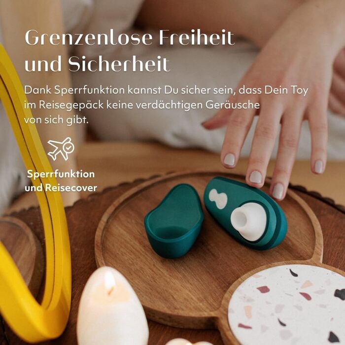 Womanizer Pleasure Air Toy: Вібратор для клітора з 8 рівнями інтенсивності, водонепроникний, перезарядний, для жінок та пар, колір – шавлія (Petrol, Liberty 2)