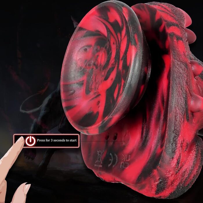 Анальний вібратор Jpscor Monster з 7 режимами вібрації та 3 функціями стимуляції, нагріванням. Іграшки для дорослих для жінок та чоловіків