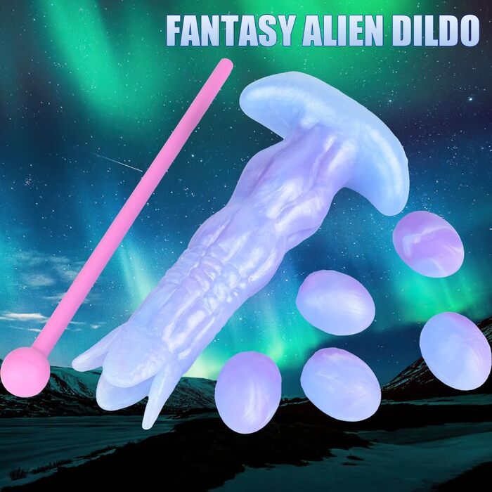 Jixaxe SM Фантазія Інопланетний Ділдо Овопозитор з 5 Силіконовими Монстрами Ділдо Анальний Плагін, Стимулятори G-точки, Простати, для жінок, чоловіків, пар
