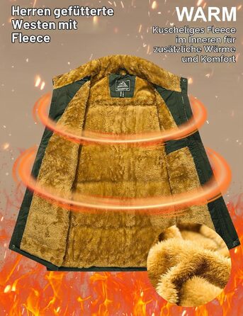 Чоловічий флісовий жилет MAGCOMSEN для активного відпочинку, терможилет Outdoor (XXL, армійський зелений)