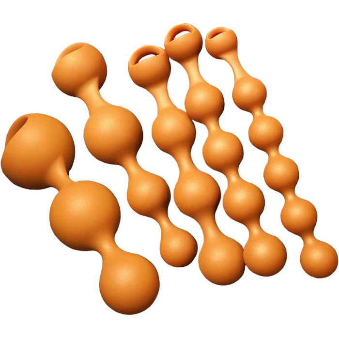 Анальні кульки з рідкого силікону, анальна цепь з кільцем для сперми, анальний мастурбатор, вагінальні кульки для стимуляції G-точки, іграшки для дорослих для жінок та чоловіків (XL)