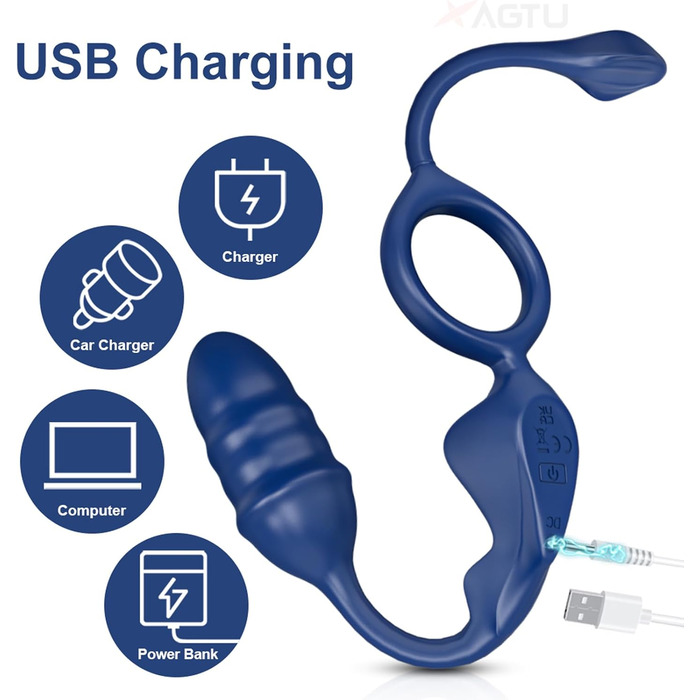 Масажер простати TYDAY для чоловіків, вібруючий анальний масажер, секс-іграшка для пар, керування через додаток