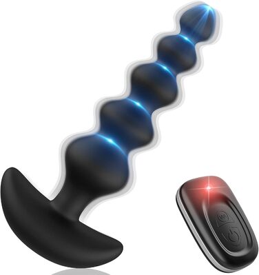 Анальні вібратори WakeLust для початківців: 16 режимів, пульт ДУ, 5 розмірів, стимулятор G-точки та простати, масажер для пар, жінок та чоловіків