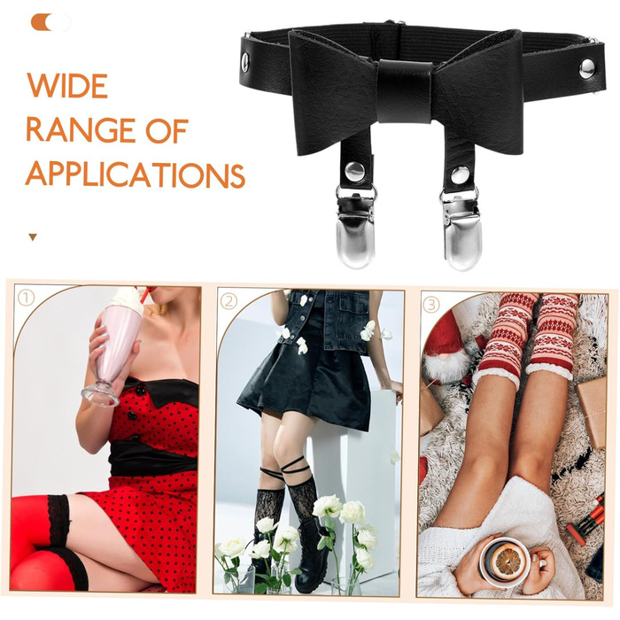 Жіночі нагріваючі гетри-тримачі DEARMAMY (3 шт., чорний)