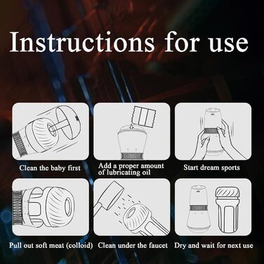 Електричний мастурбатор для чоловіків з 10 режимами, телескопічною функцією та ротацією. Іграшка для дорослих, мастурбатор, пеніс-мастурбатор