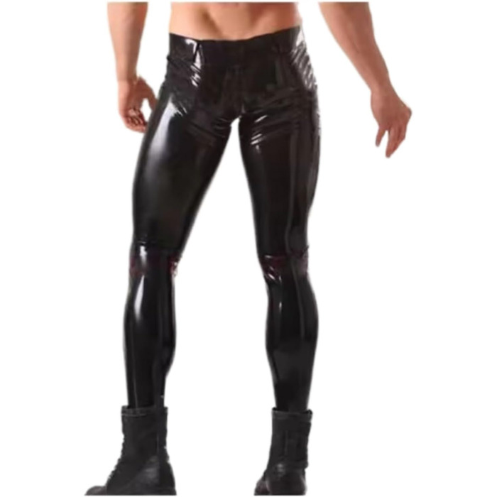 Штани з латексу Gaylop для чоловіків, чорні, скінні, XL
