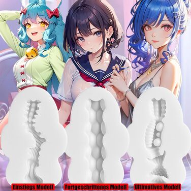 Яєчко для мастурбації Seckoe, TPE, 3 шт. (набір) - для дорослих