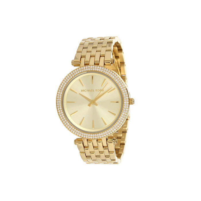 Жіночий годинник Michael Kors Darci золотистого кольору, кварцовий механізм, сталевий браслет, 39 мм