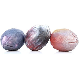 Набір з 3 шт. силіконових кульок для стимуляції (3,5x4,5 см), різні кольори, сумісність з ovipositor dildo