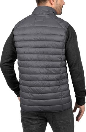 Чоловіча стібана жилетка Blend BHNille Outdoor темно-сірого кольору (Ebony Grey), розмір 3XL