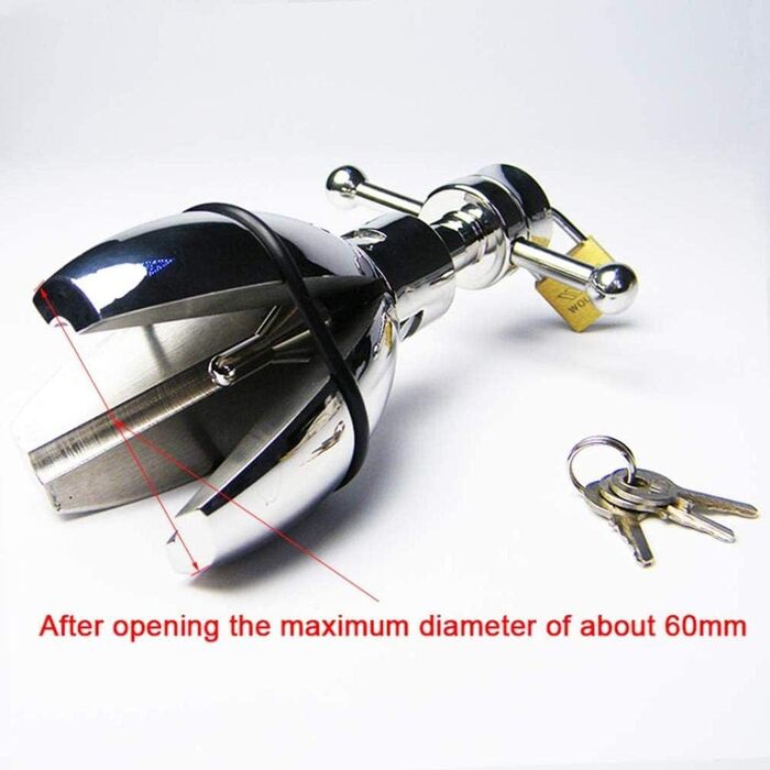 Анальний дилататор з нержавіючої сталі XXL для жінок та чоловіків - Keuschheitsgürtel, Buttplug, Asslock