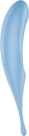 Satisfyer Twirling Pro - вібратор для клітора з ефектом тину, блакитний | 11 програм тину та 12 вібрацій | З дружній до тіла силікон
