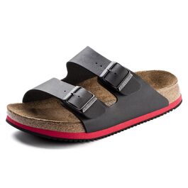 Сандалії Birkenstock Arizona Superlauf чорно-червоні, розмір 42 EU