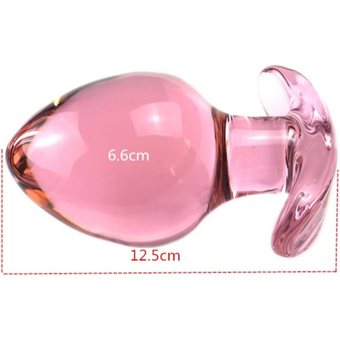 Скляний дилдо OnundOn Deluxe для ануса, стимулятор G-точки, Ø 6.6 см