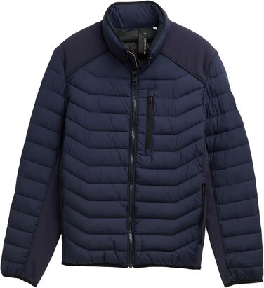 Чоловіча легка гібридна стібана куртка TOM TAILOR 1048127, колір Sky Captain Blue, розмір 3XL