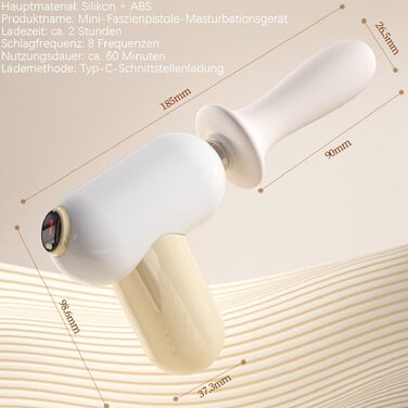 Анальний вібратор-телескоп Jpscor для жінок: 8 режимів, стимулятор G-точки, функція удару, силікон