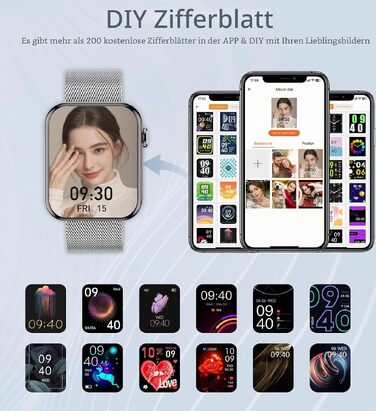 Смарт-годинник I52 Smartwatch сріблястого кольору, водонепроникний фітнес-трекер