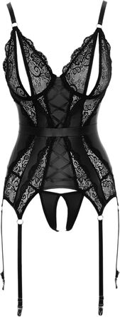 Cottelli LINGERIE Комплект спідньої білизни: сорочка на бретелях, чорний, розмір S