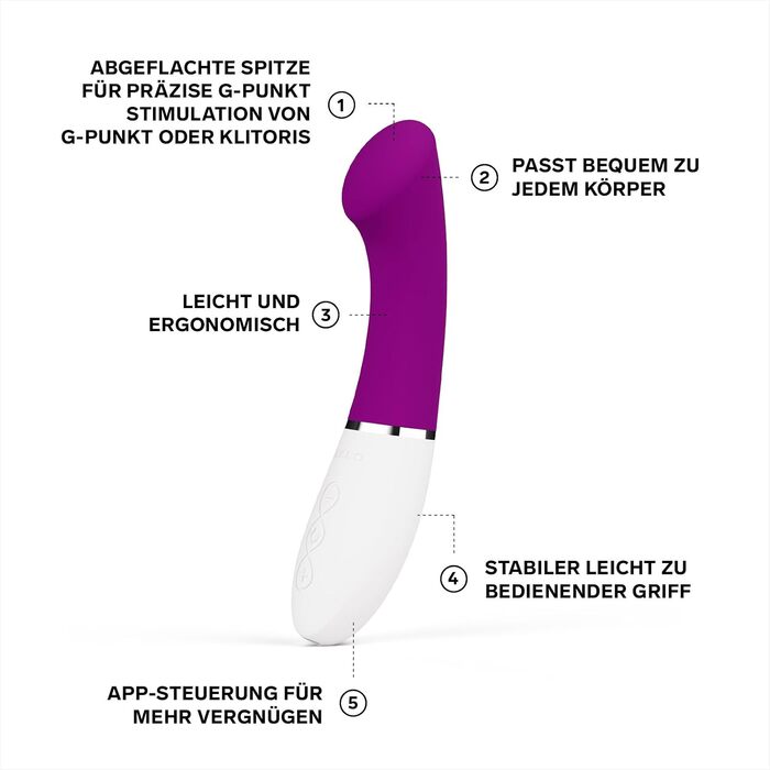 LELO Gigi 3 – Вібратор для жінок з дистанційним керуванням, стимуляція точки G, 8 режимів (Deep Rose)