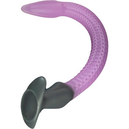Анальний дилда з силікону AMZABEE Tentakel Oktopus XXL, екстра-довга, з підставкою, фіолетовий