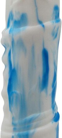 Аналдильт Ролука 27 см: стимулятор G-точки, масажер простати (білий + синій)