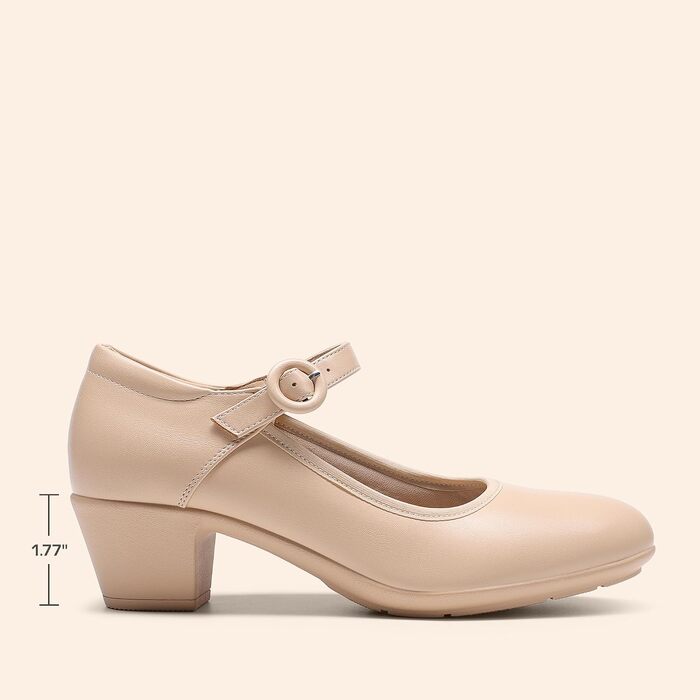 Жіночі туфлі-човники Dream Pairs із закритим носком, бежевий колір (Nude), розмір 40.5 EU