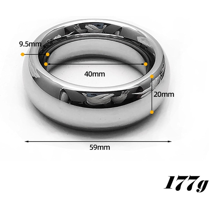Сталевий кільце для пеніса з фіксатором яєчок, сталевий кільце для пеніса, кільця для пеніса, бондінг, кільце приборкання, інтимна біжутерія, секс-іграшки для чоловіків, затримка еякуляції, 3 розміри (40+45+50 мм)