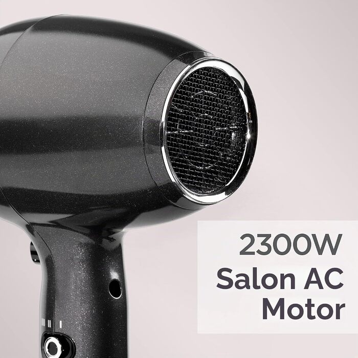Професійний фен для волосся BaByliss Pro Power 2300W з іонною технологією Anti-Frizz, AC-мотором, 3 температурними та 2 швидкісними режимами, чорний, D5245E