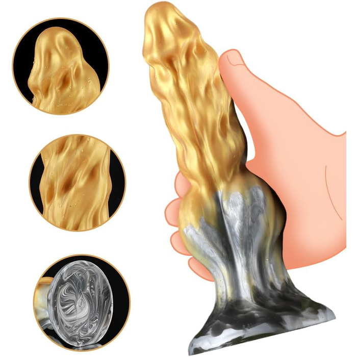 SXOVO Monster Dildo 22см з рідкого силікону - анальний та вагінальний секс-іграшка для масажу простати