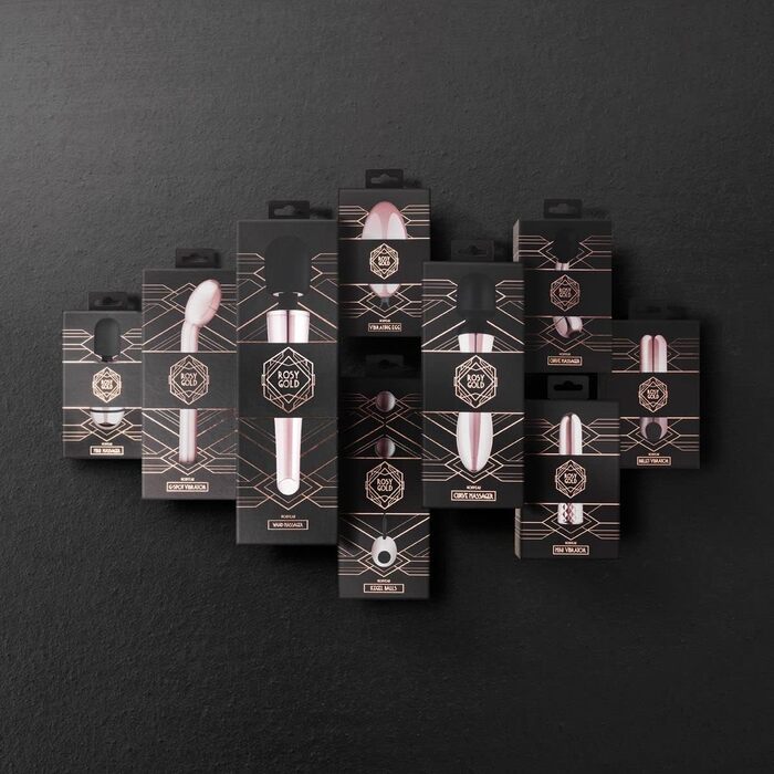 Масажер для тіла Rosy Gold Nouveau Mini Curve - компактний та зручний