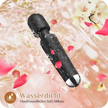 Вібратор дилда для жінок, G-spot, 8 режимів, стимулятор клітора, сексуальні іграшки (Рожевий, Чорний матовий)