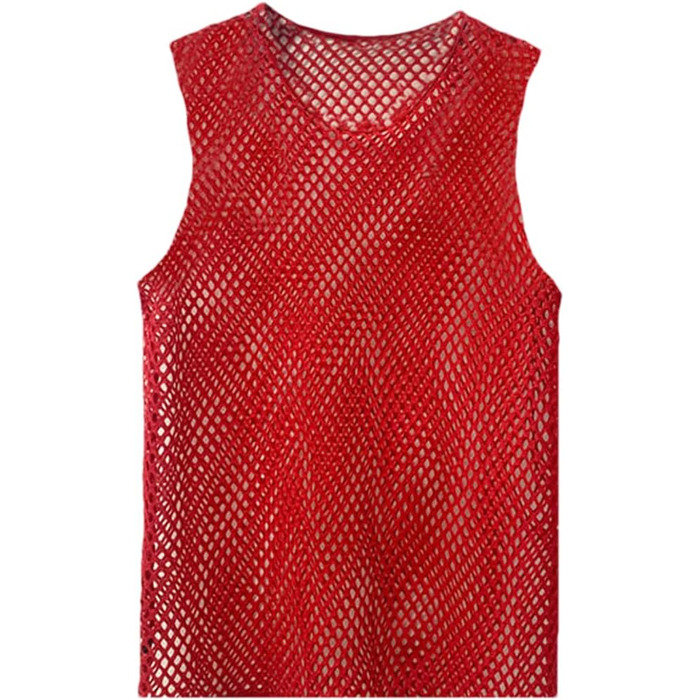 Чоловіча футболка з сітки з ефектом прозорості у стилі ретро, кольорова сітка, футболка у стилі хіп-хоп, футболка з мереживом